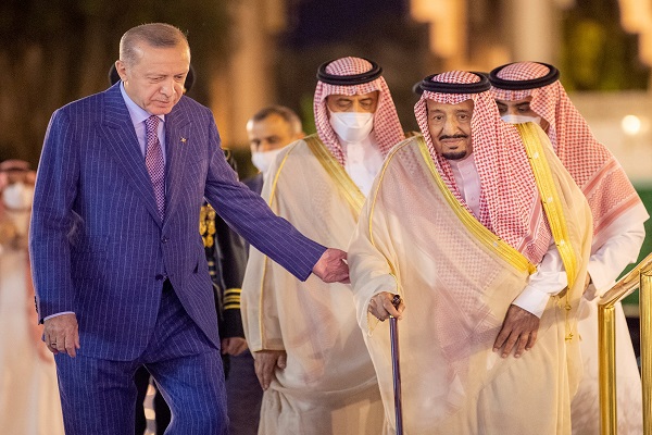  Turkey’s Recep Tayyip Erdogan meets Saudi leaders