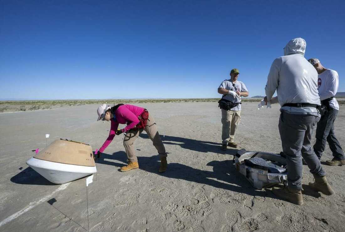 NASA asteroid sample successfully lands in the desert of Utah